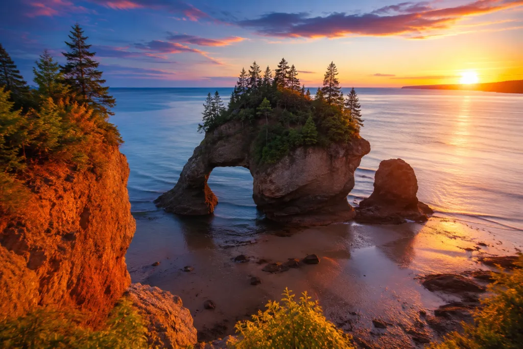 L’île éphémère du Nouveau-Brunswick : le phénomène naturel au Canada qui disparaît complètement à marée haute L’île éphémère du Nouveau-Brunswick