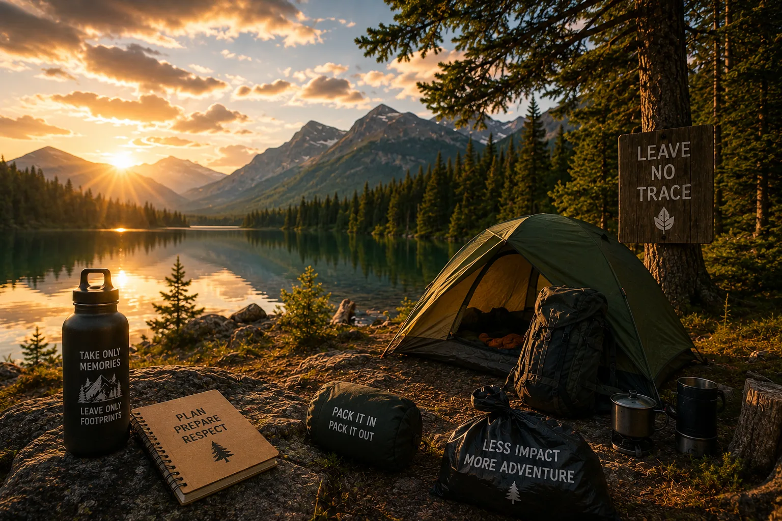 Le guide complet du camping sauvage responsable (Leave No Trace)