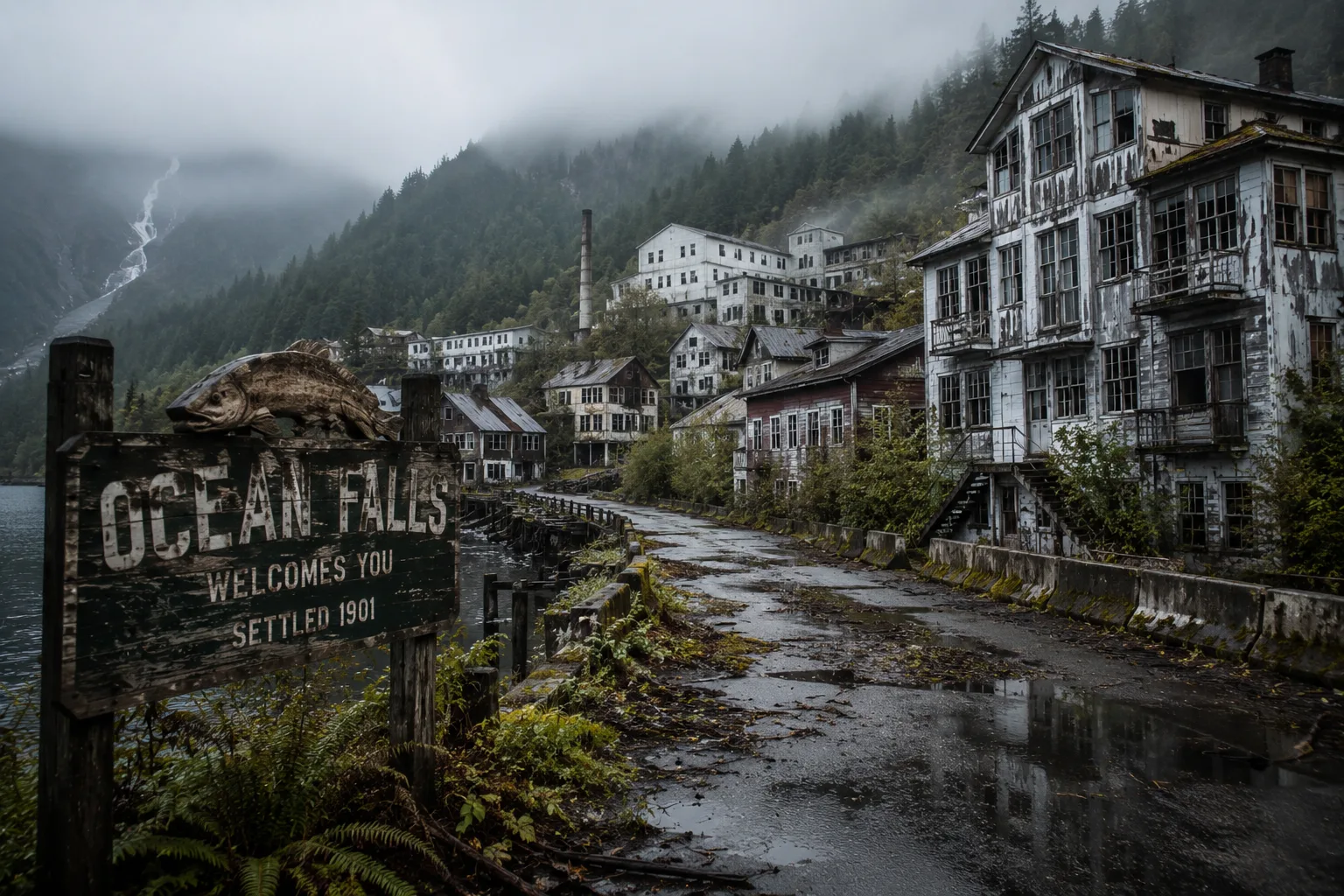 L'histoire tragique de la ville abandonnée d'Ocean Falls