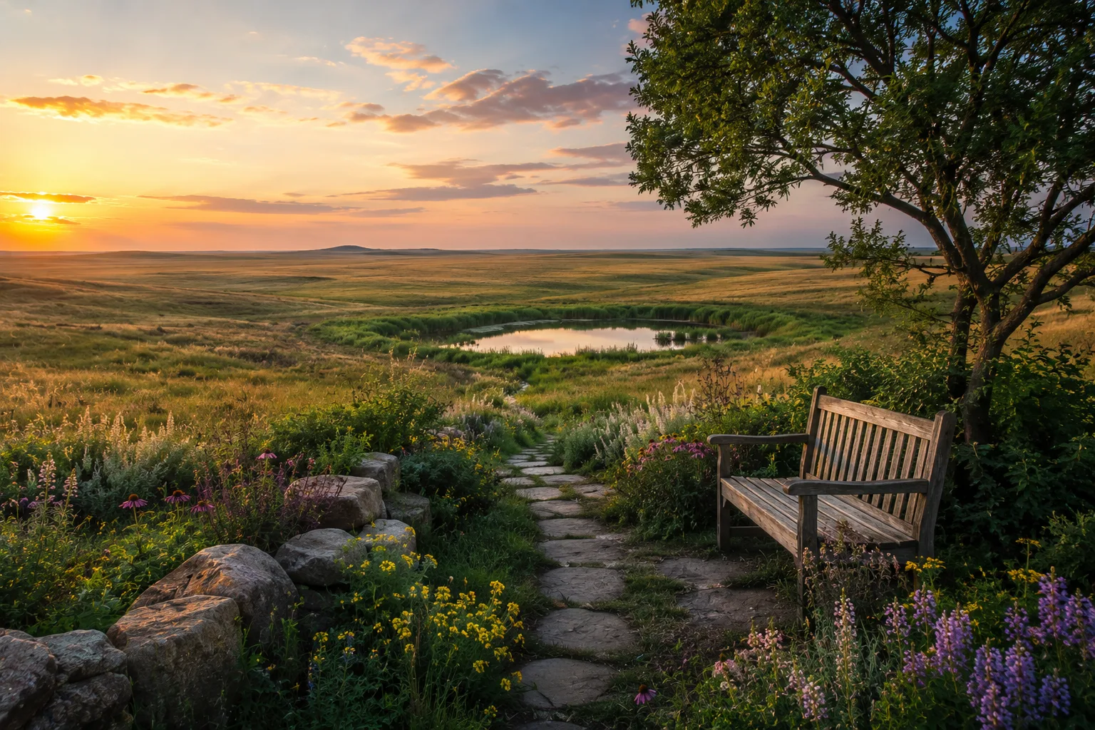 L'oasis de silence : un jardin secret niché au cœur des Prairies