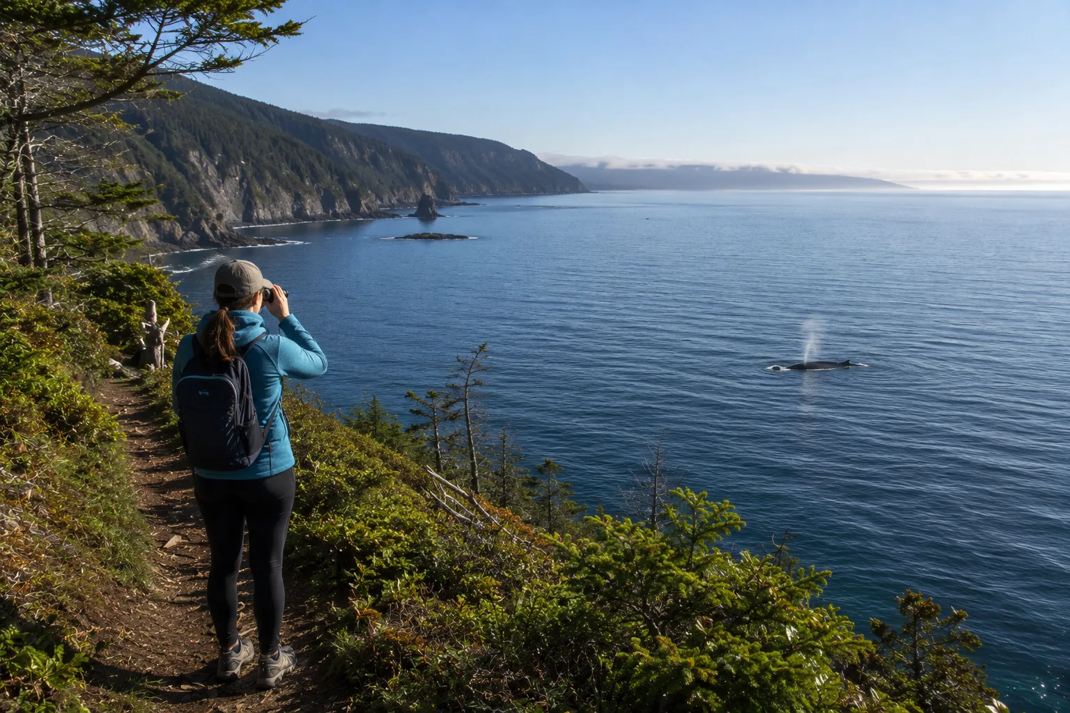 Observer la migration des baleines depuis un sentier côtier secret