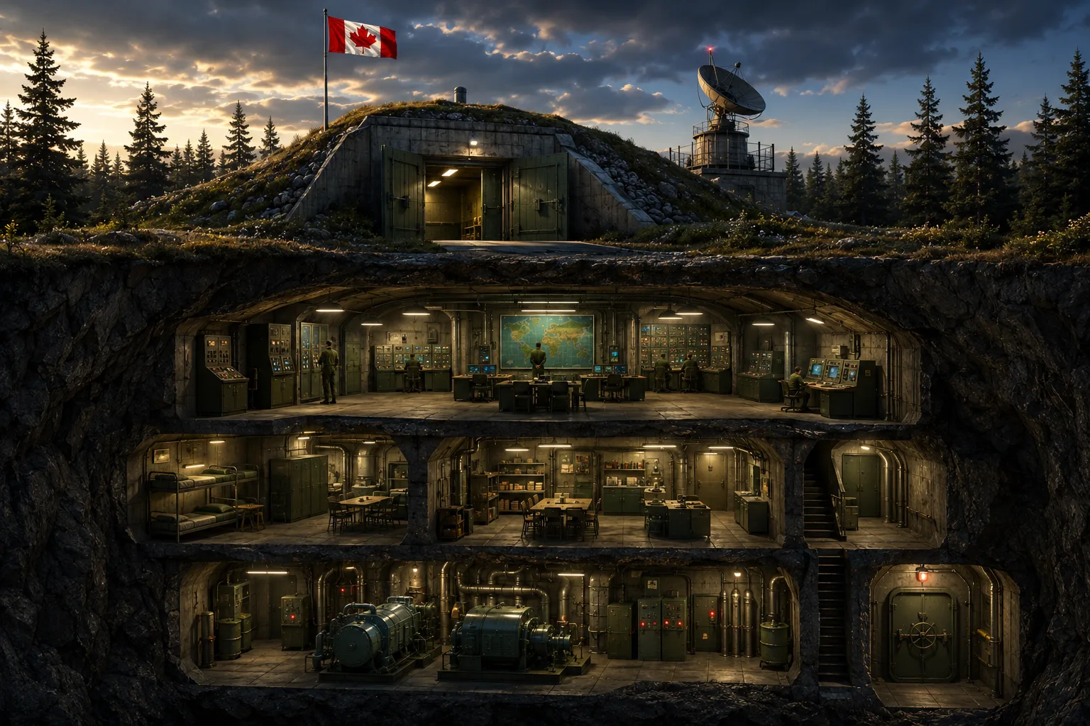 Reliques de la guerre froide : Les bunkers cachés sous le sol canadien