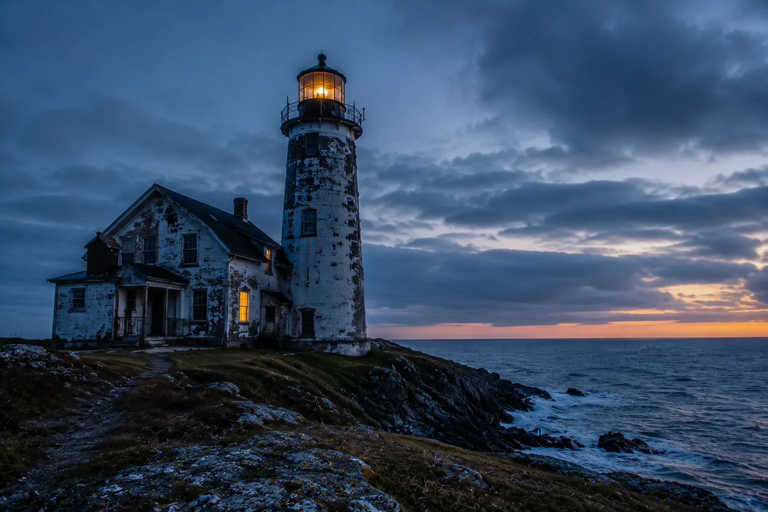 Une nuit dans un phare abandonné