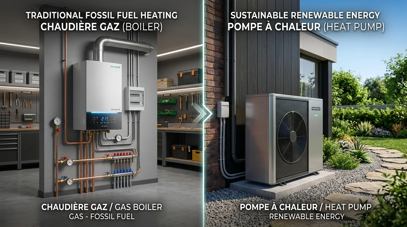 Comparatif chaudière gaz et pompe à chaleur : laquelle est la plus rentable?